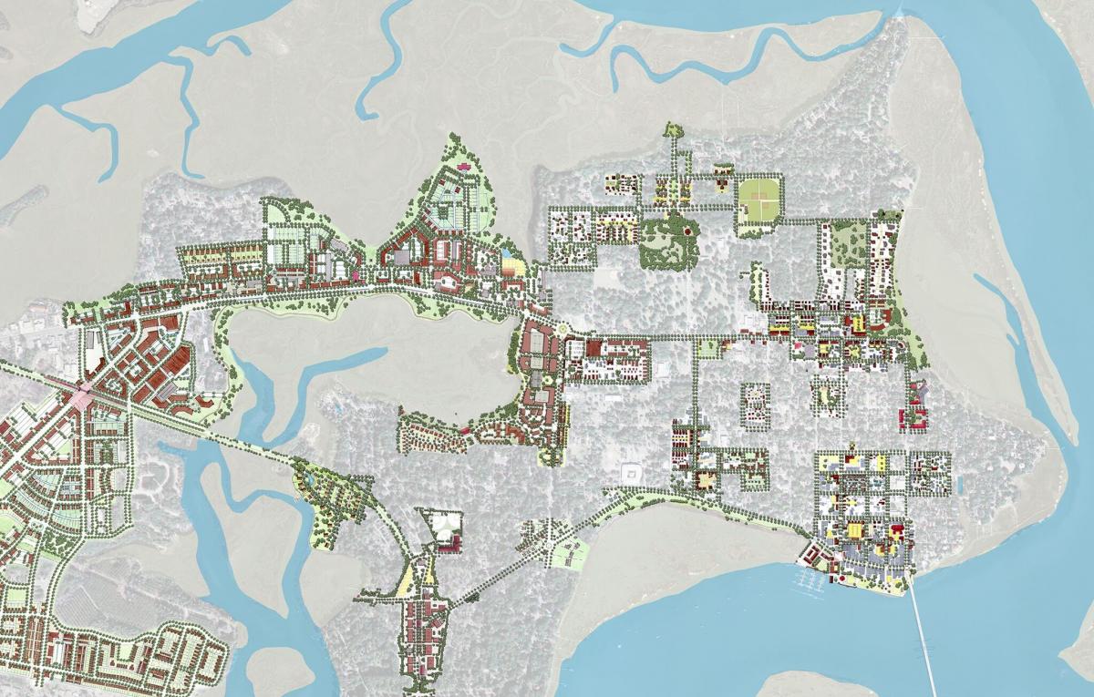 Beaufort Civic Master Plan Beaufort aerial graphic