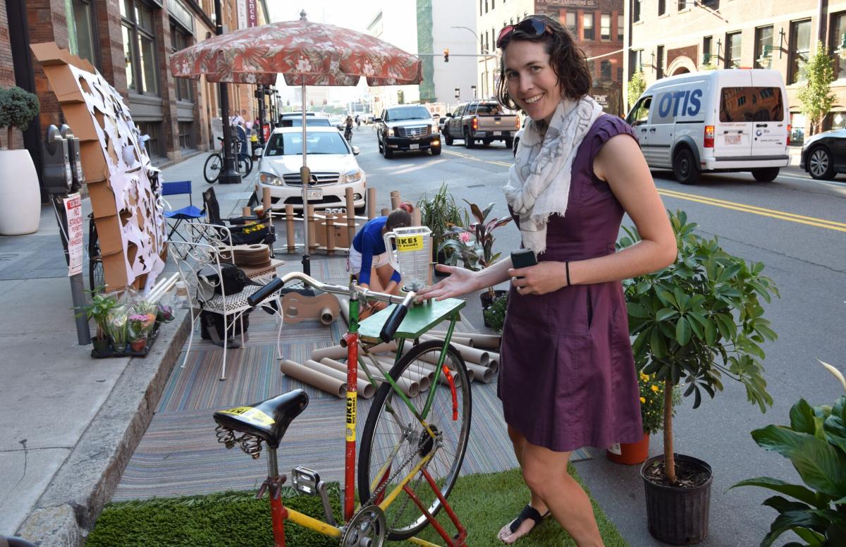 Boston Public Realm Plan Parklet.