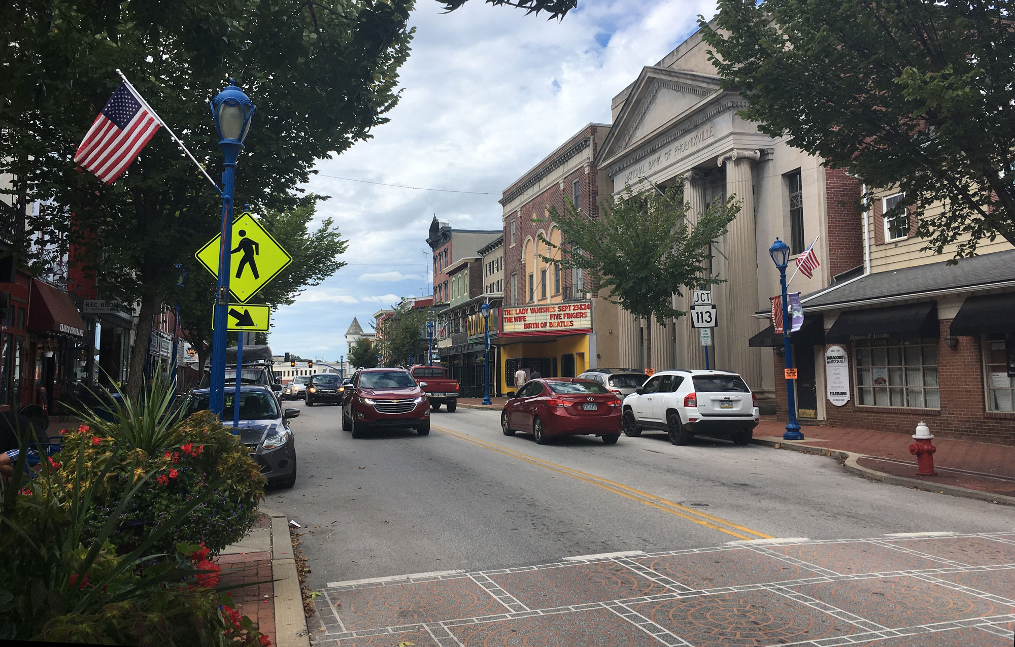 Phoenixville Pennsylvania Bridge Street downtown revitalized borough Chester County