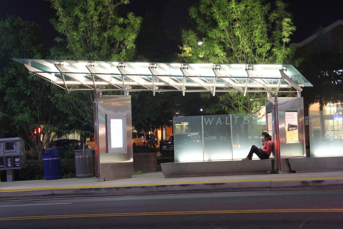 Columbia Pike Initiative Arlington bus stop