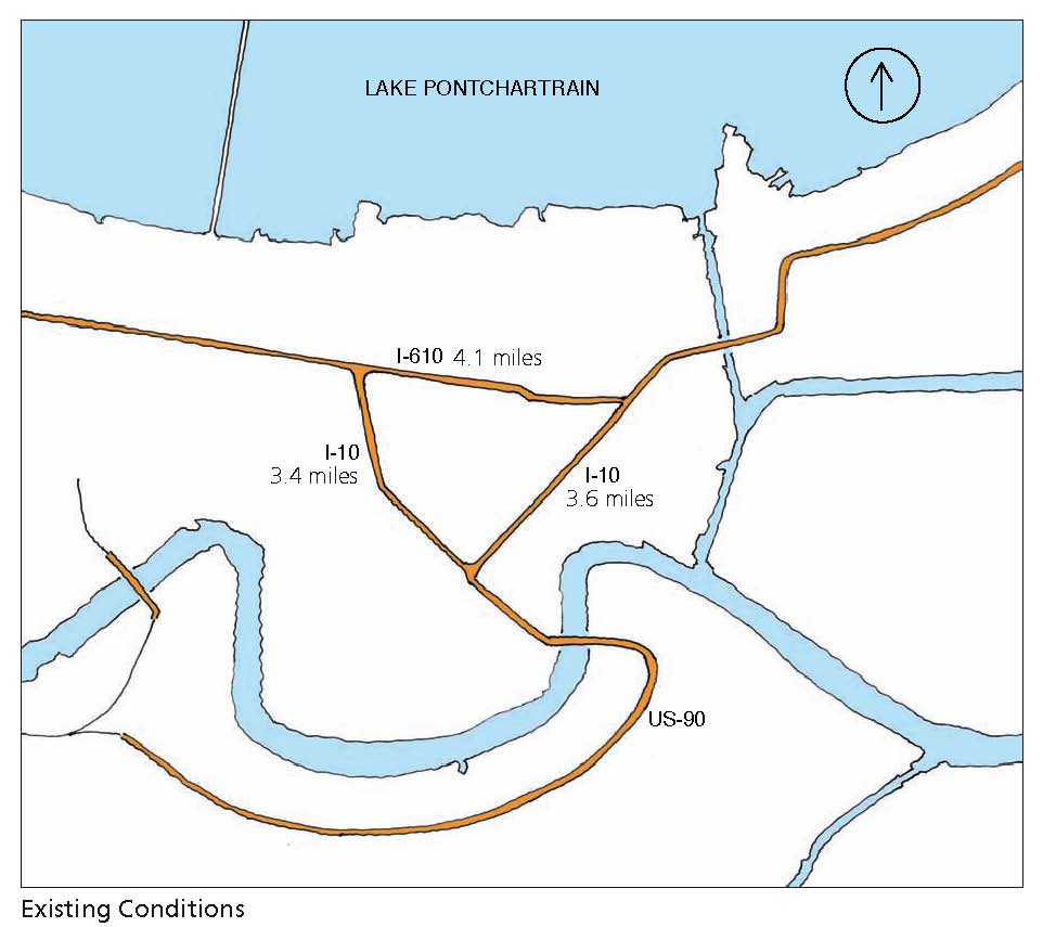 New Orleans Claiborne Expressway history