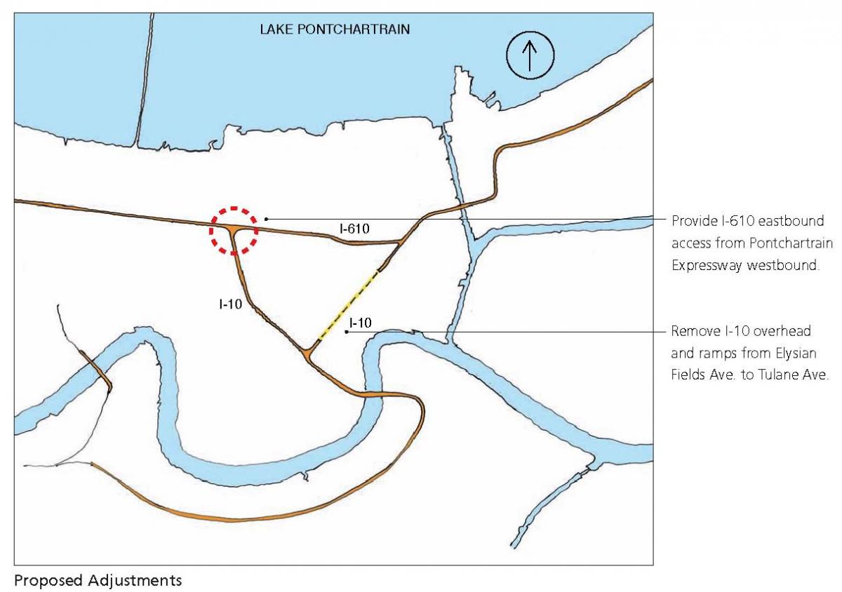 New Orleans Claiborne Expressway history