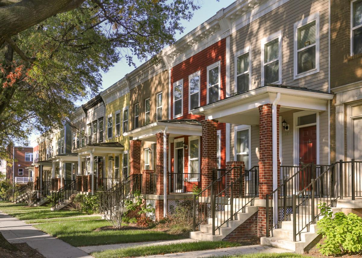 Pollin Memorial DC coloful facades