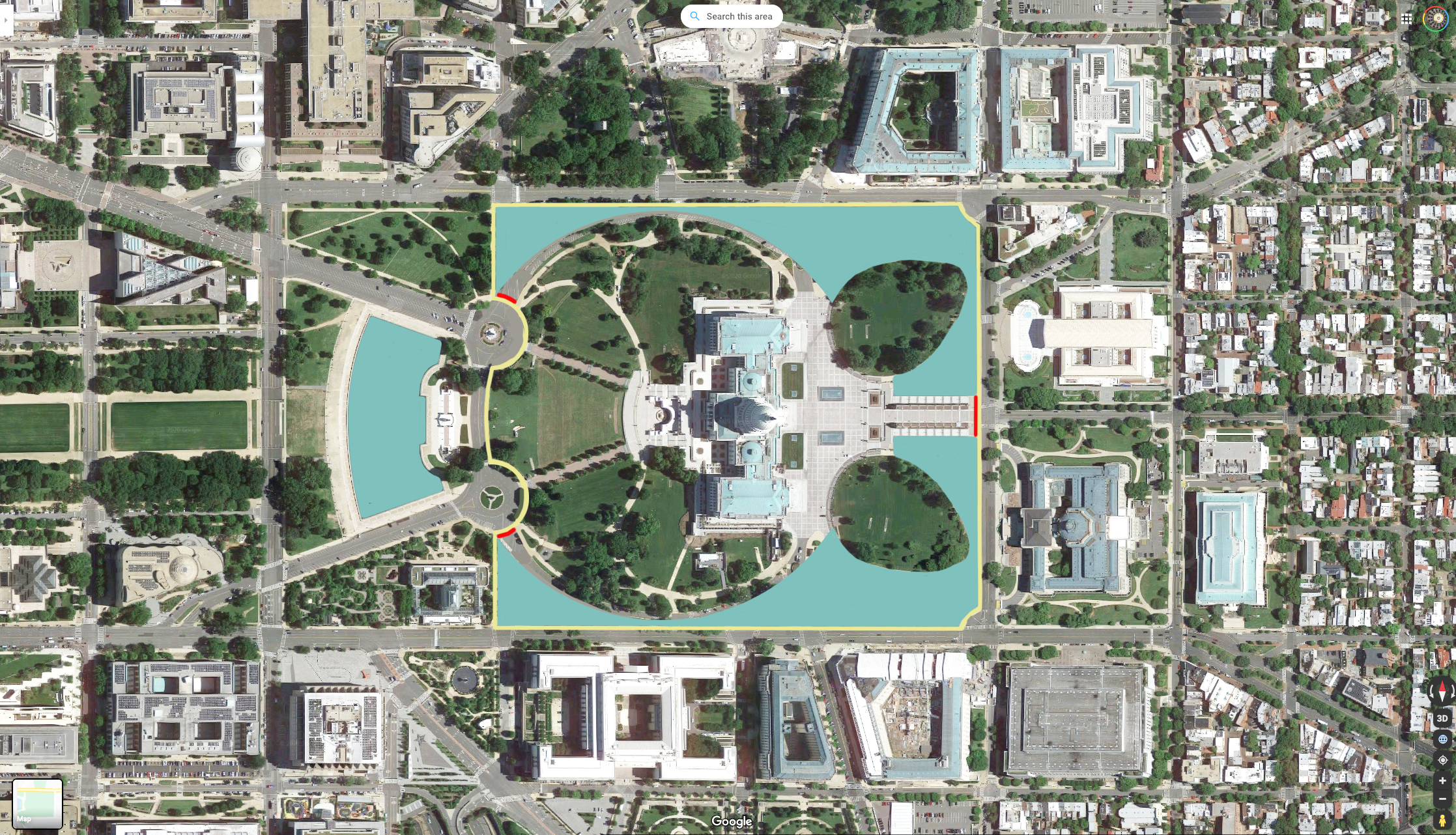 Washington Dc Owl Map Securing The Capitol Gracefully | Cnu