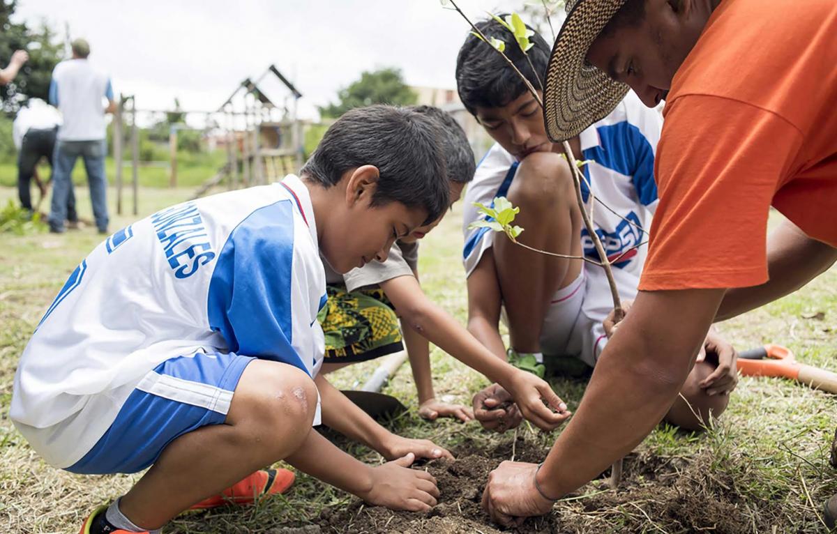 Sweet City Curridabat Children Planting