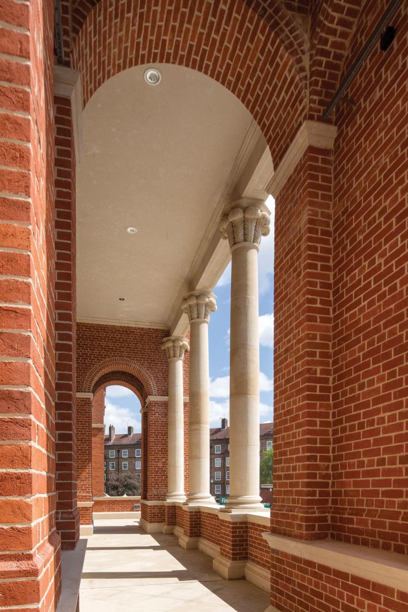 The Oval Kennington portico