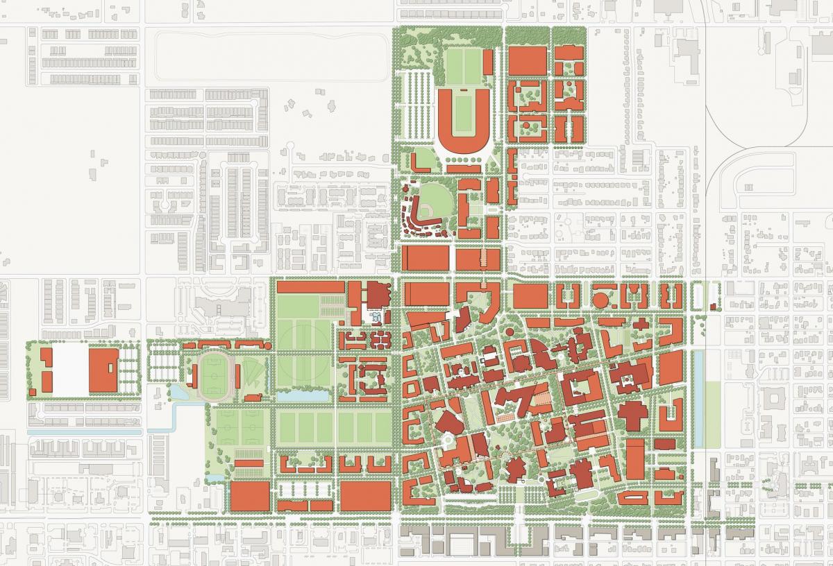 UT Pan American Edinburg masterplan after