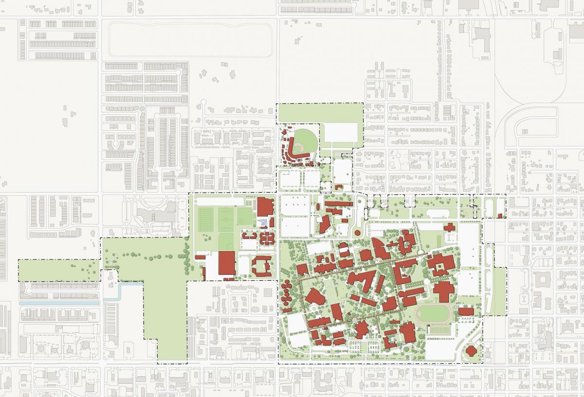 UT Pan American Edinburg masterplan before