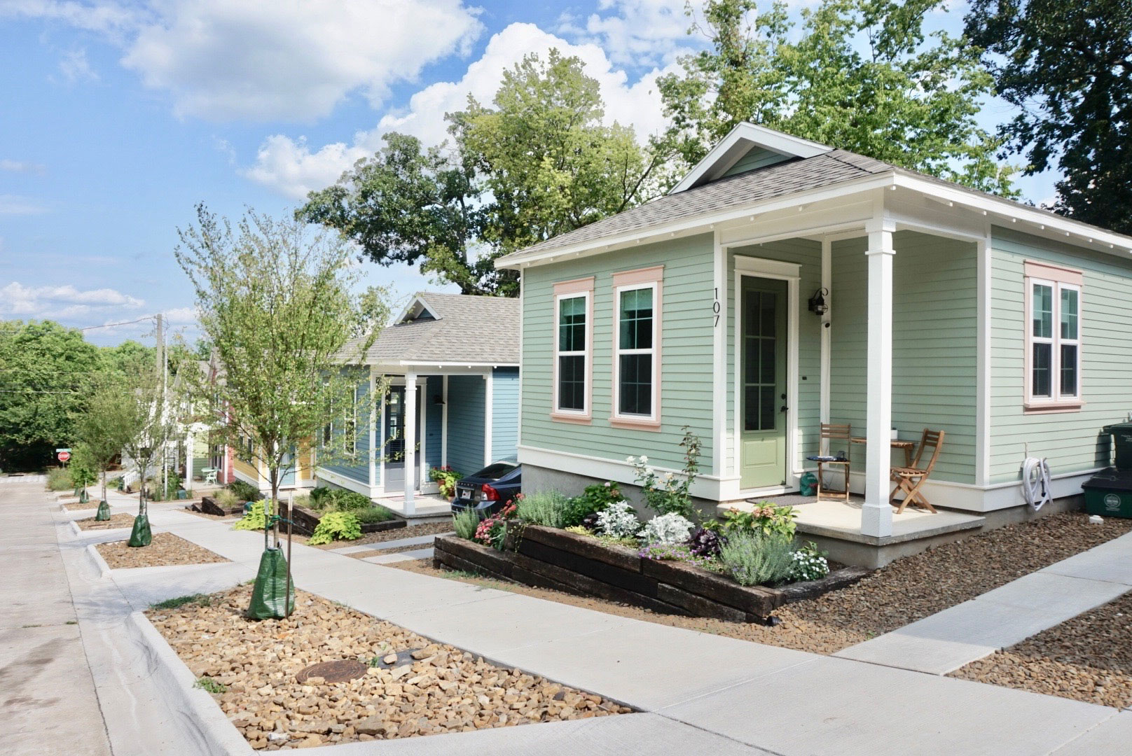 Cute infill houses are affordable without subsidy