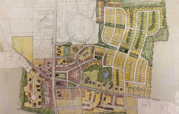Article image for Plans for a sustainable village center and neighborhood