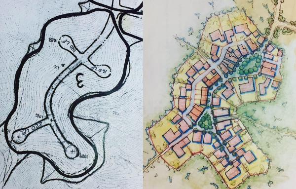 Article image for Conventional suburban versus hamlet design