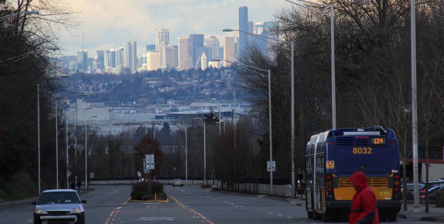 Street scene in Tukwila, Washington