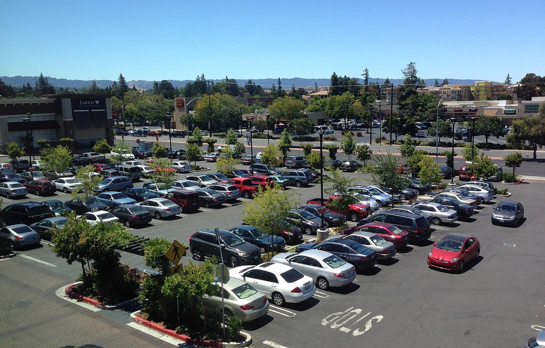 To save carbon, cut out the parking lot