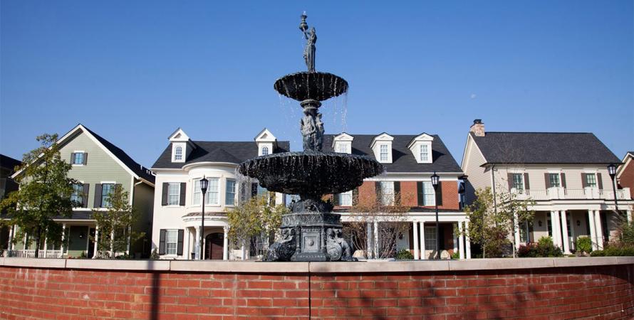 Norton Commons Louisville fountain